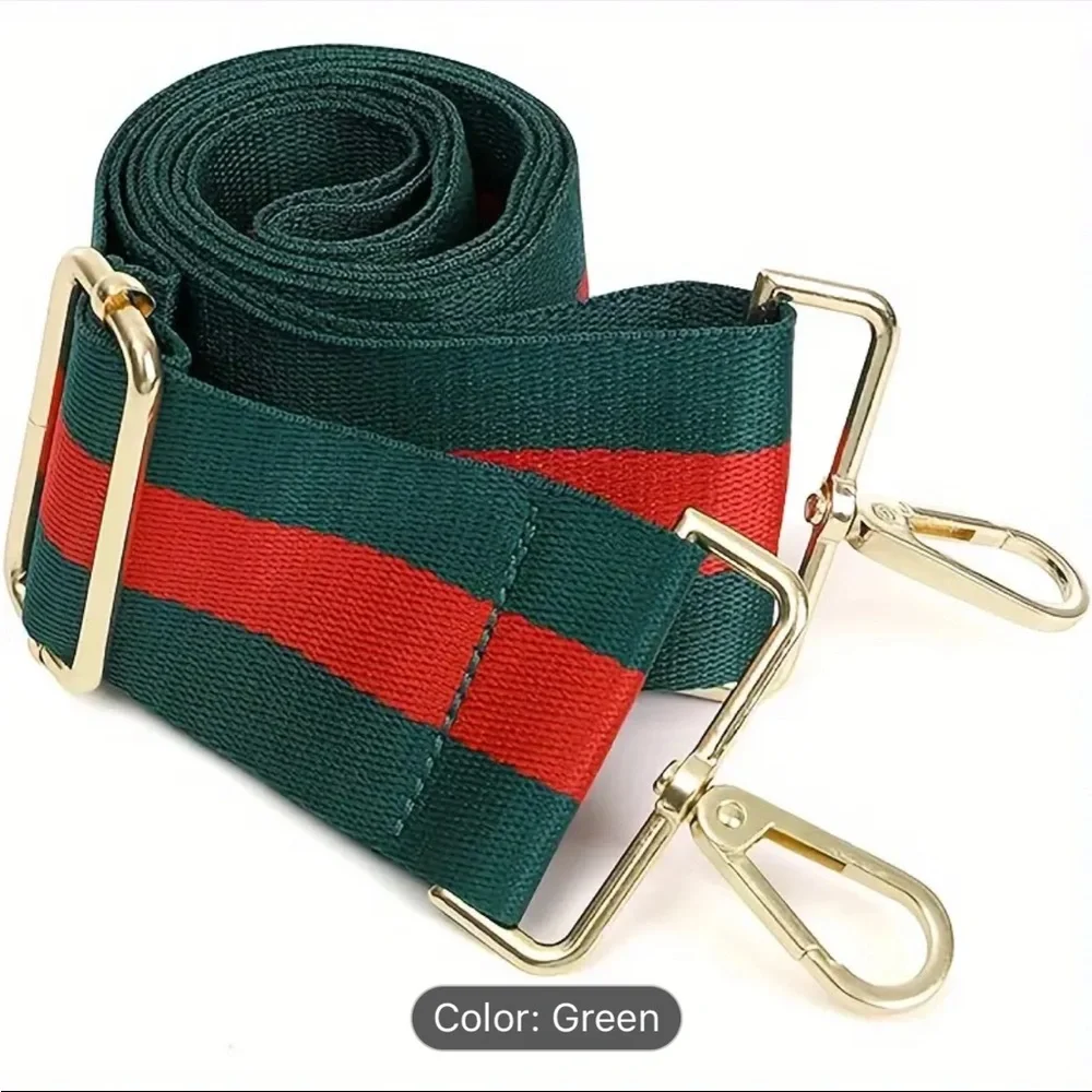 GOLD BUCKLE❤️💚Unbranded Wide Adjustable Purse Strap - Picture 2 of 6